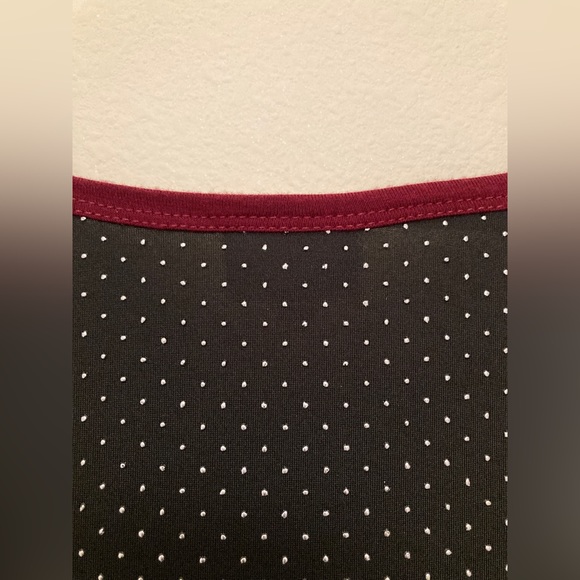 LuLaRoe Nicole Dress — Black with Metallic dots, size M. - Picture 5 of 7